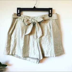 NWT Shimmer Tie Waist Shorts